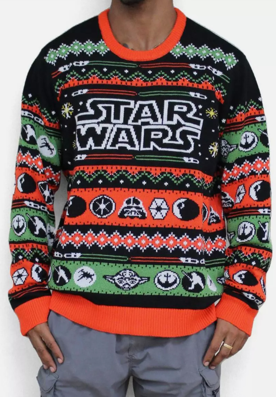 Geeknet Adult Star Wars Holiday Christmas Party Ugly Sweater Size Sm & Med